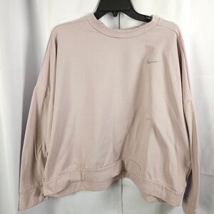 Nike Running Dri-Fit Womens 2X Thumb Hole Athletic Sweatshirt Honeycomb Lined